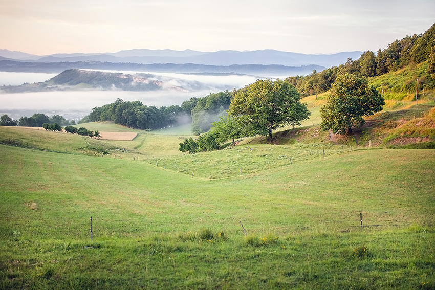 Prairies Mas d'Azil dans les Pyrénées Ariégeoises